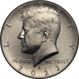 США 1/2 доллара 2023 год - Джон Кеннеди (D)
