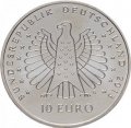 Германия 10 евро 2013 год - 125 лет электротоку. Генрих Герц