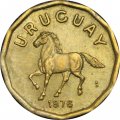 Уругвай 10 сентесимо 1976 год - Лошадь