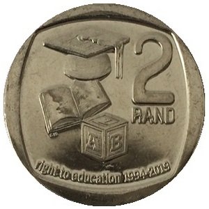 ЮАР 2 рэнда 2019 год - 25 лет конституционной демократии в Южной Африке - Право на образование
