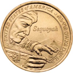 США 1 доллар 2017 год - Секвойя (D)