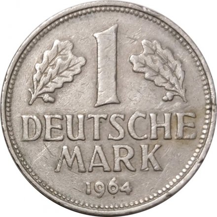 ФРГ 1 марка 1964 год (F)