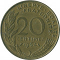 Франция 20 сантимов 1964 год - Марианна