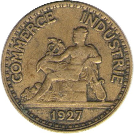 Франция 50 сантимов 1927 год