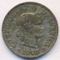 Швейцария 10 раппенов 1901 год