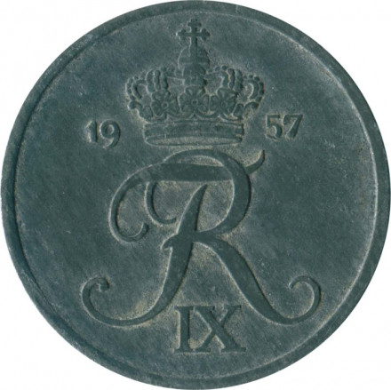 Дания 5 эре 1957 год