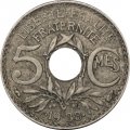 Франция 5 сантимов 1938 год (отметка монетного двора: &quot;Рог изобилия&quot;)