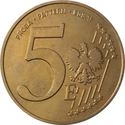 Польша 5 евро 2004 год - Проба