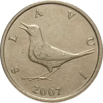 Хорватия 1 куна 2007 год - Соловей