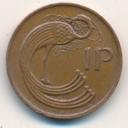 Монета Ирландия 1 пенни 1979 год