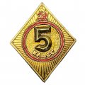 Значок СССР. Школа 5 класс