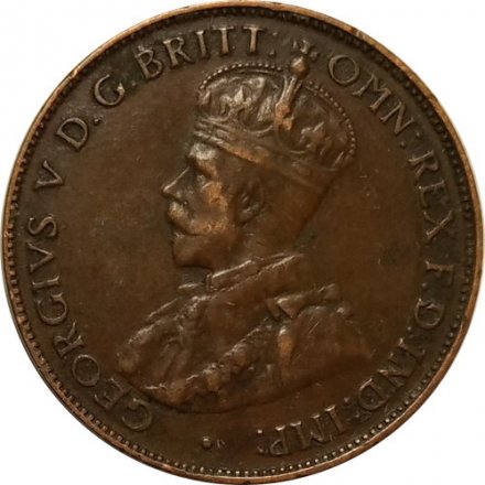 Австралия 1/2 пенни 1933 год - Король Георг V