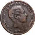 Испания 5 сентимо 1879 год