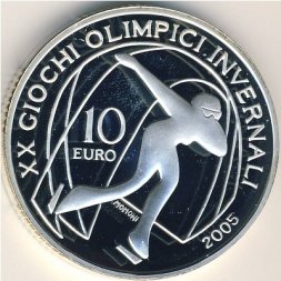 Италия 10 евро 2005 год