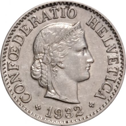 Швейцария 10 раппенов 1932 год