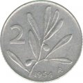 Италия 2 лиры 1954 год - Пчела