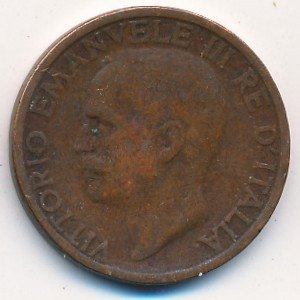Италия 10 чентезимо 1920 год