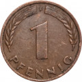 ФРГ 1 пфенниг 1949 год (F)