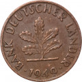 ФРГ 1 пфенниг 1949 год (F)