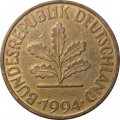 ФРГ 10 пфеннигов 1994 год (F)