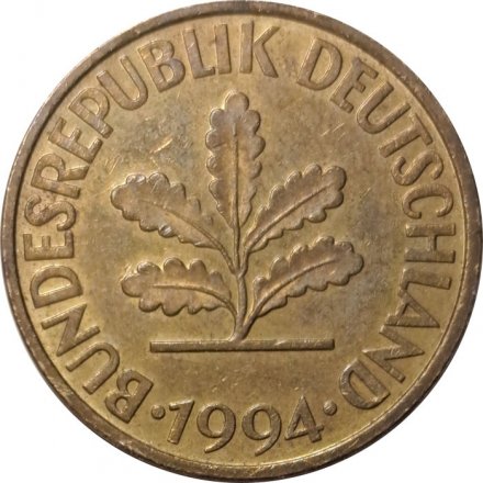 ФРГ 10 пфеннигов 1994 год (F)