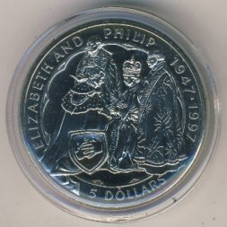 Новая Зеландия 5 долларов 1997 год