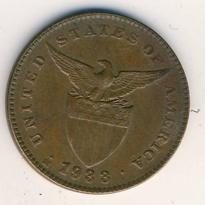Филиппины 1 сентаво 1933 год