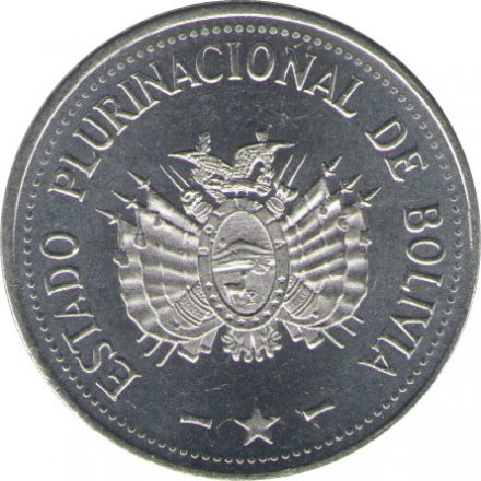 Боливия 10 сентаво 2017 год UNC