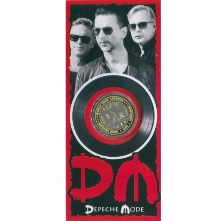 «Depeche Mode» - Гравированная цветная монета 10 рублей в буклете