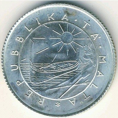 Мальта 1 фунт 1977 год