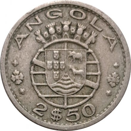 Ангола 2,5 эскудо 1967 год