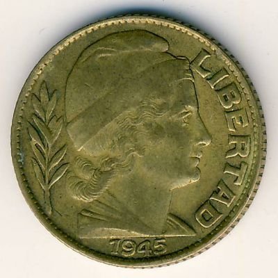 Аргентина 20 сентаво 1945 год