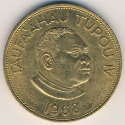 Тонга 2 паанга 1968 год