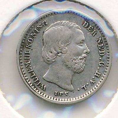 Нидерланды 5 центов 1863 год