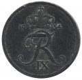 Дания 2 эре 1954 год - Король Фредерик IX