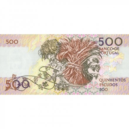Португалия 500 эскудо 1993 год - Мозинью да силвейра. Кукурузный сноп UNC