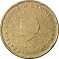 Нидерланды 20 евроцентов 2001 год