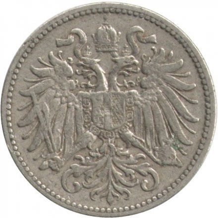 Австрия 10 геллеров 1895 год