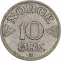 Норвегия 10 эре 1955 год