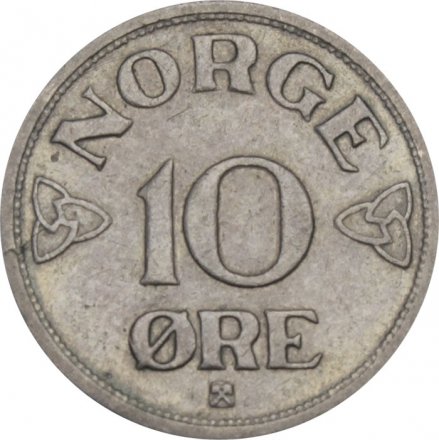 Норвегия 10 эре 1955 год
