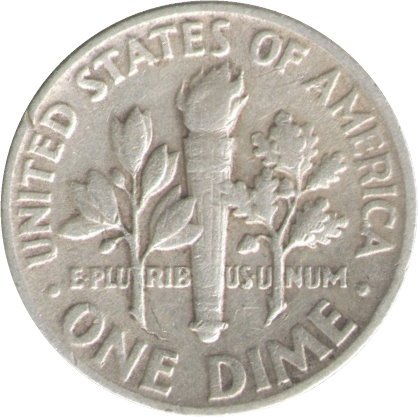 США 1 дайм (10 центов) 1952 год - Франклин Рузвельт (без отметки МД)