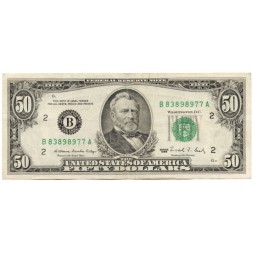 США 50 долларов 1988 год - B - VF