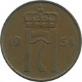 Норвегия 5 эре 1954 год