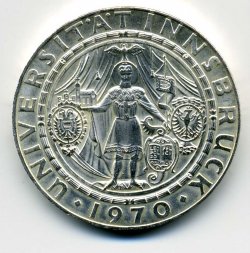 Австрия 50 шиллингов 1970 год - 300 лет Инсбрукскому университету
