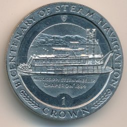 Остров Мэн 1 крона 1988 год