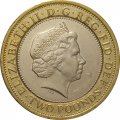 Великобритания 2 фунта 2013 год - 150 лет Лондонскому метро, поезд