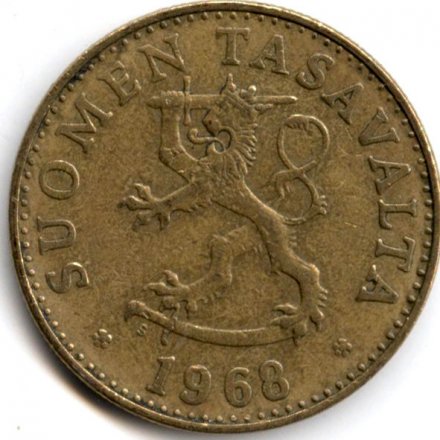 Финляндия 50 пенни 1968 год