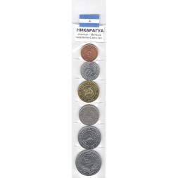 Набор из 6 монет Никарагуа 1997-2007 год