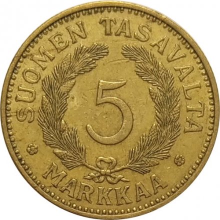 Финляндия 5 марок 1939 год