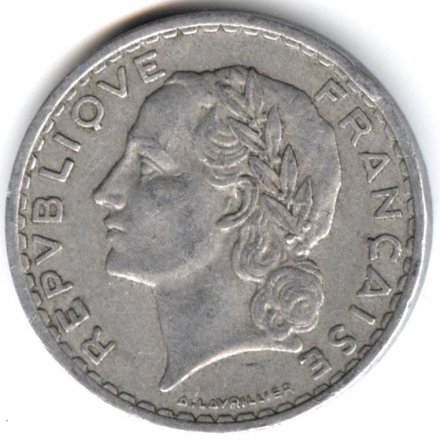 Франция 5 франков 1950 год - B